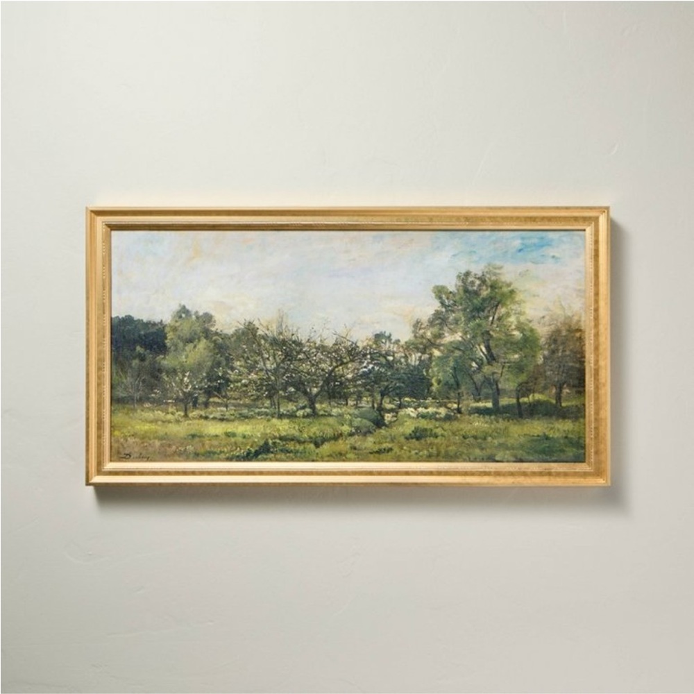 16"x30" Panoramic Landscape Framed Wall Art - Hearth & Hand™ with Magnolia